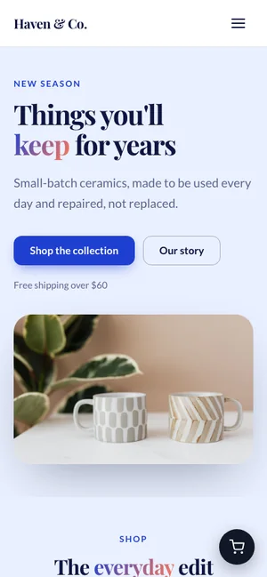 Haven & Co. on a phone
